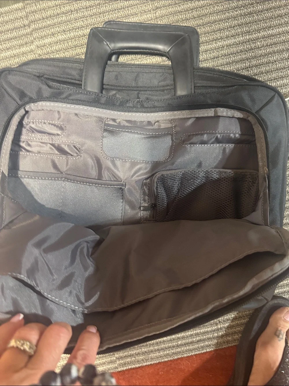Dell Black Men’s Laptop Briefcase Bag